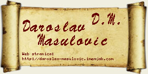 Daroslav Mašulović vizit kartica